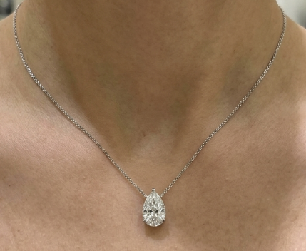 3CT PEAR DIAMOND PENDANT (ARJS3340)