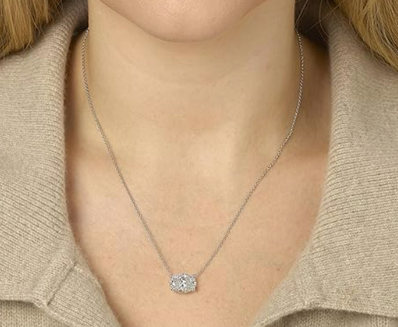 4CT OVAL DIAMOND PENDANT  (CTA1289)