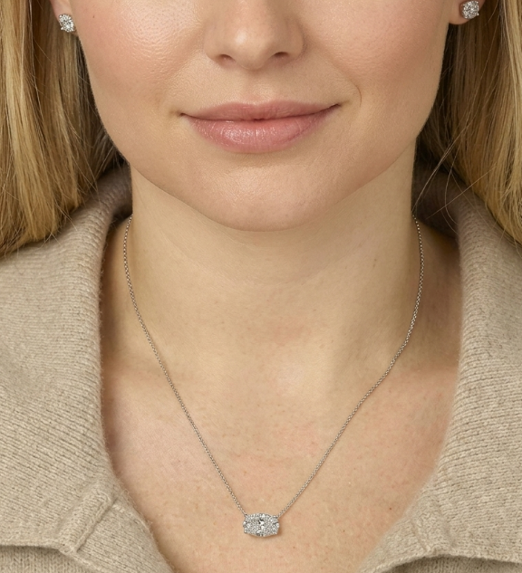 4CT OVAL DIAMOND PENDANT  (CTA1289)