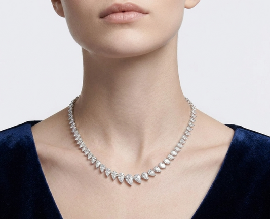 1 CARAT & GRADUATION PEAR NECKLACE