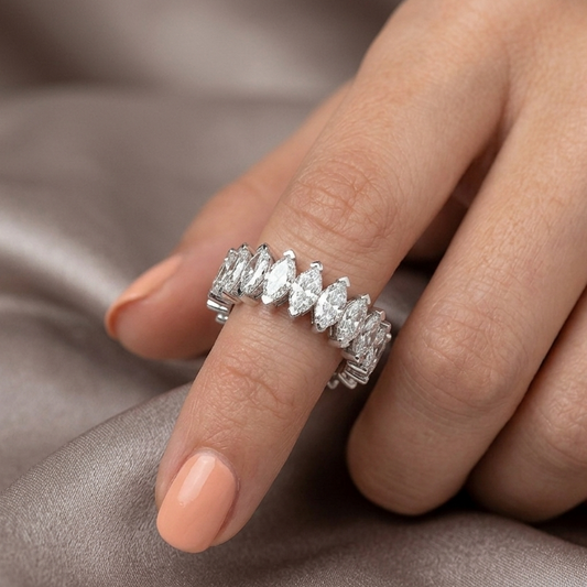 30 Pointer Marquise Full Eternity Ring (ARJS3961)