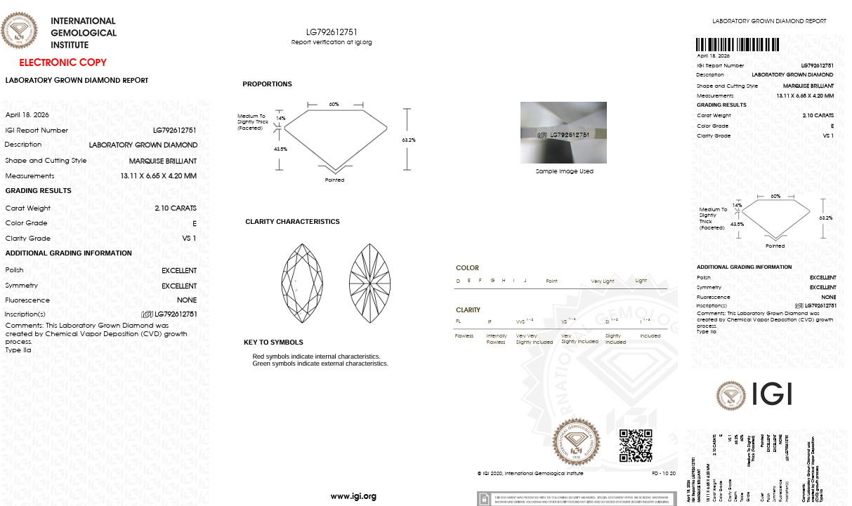 4 Carat Marquise Studs (ARJS4170)