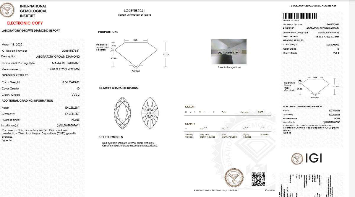 3 Carat Marquise with Pears Earring (ARJS4106)