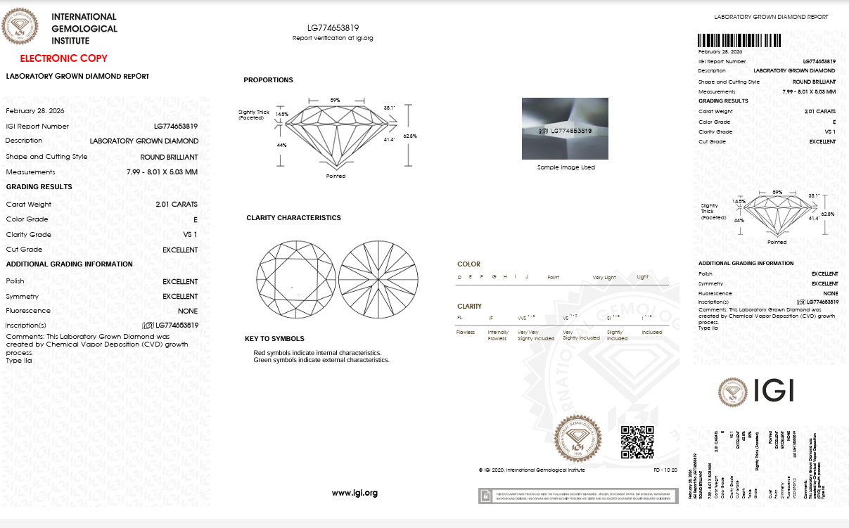 2CT EACH ROUND DIAMOND EARRING (ARJS3990)