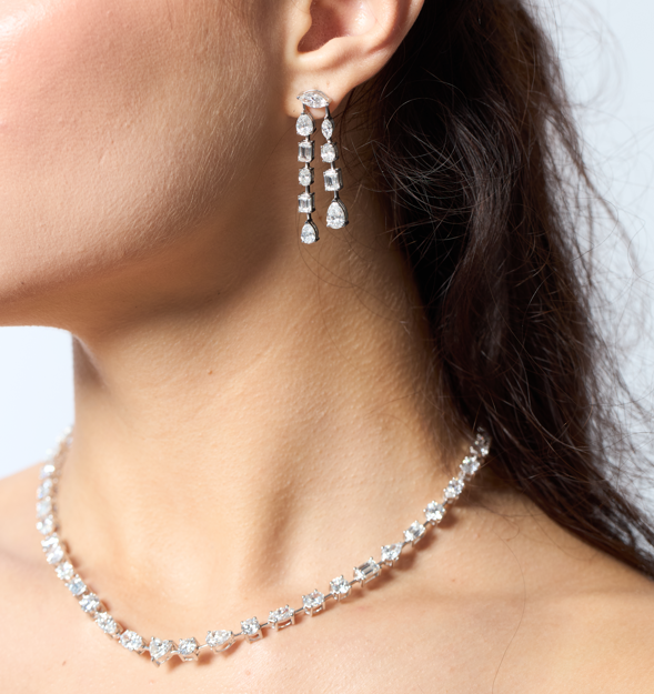 0.50 Each  Mix Shape Diamond Necklace (ARJS3725)