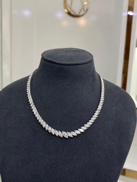 1 CARAT MARQUISE CROSS NECKLACE ARJS3754