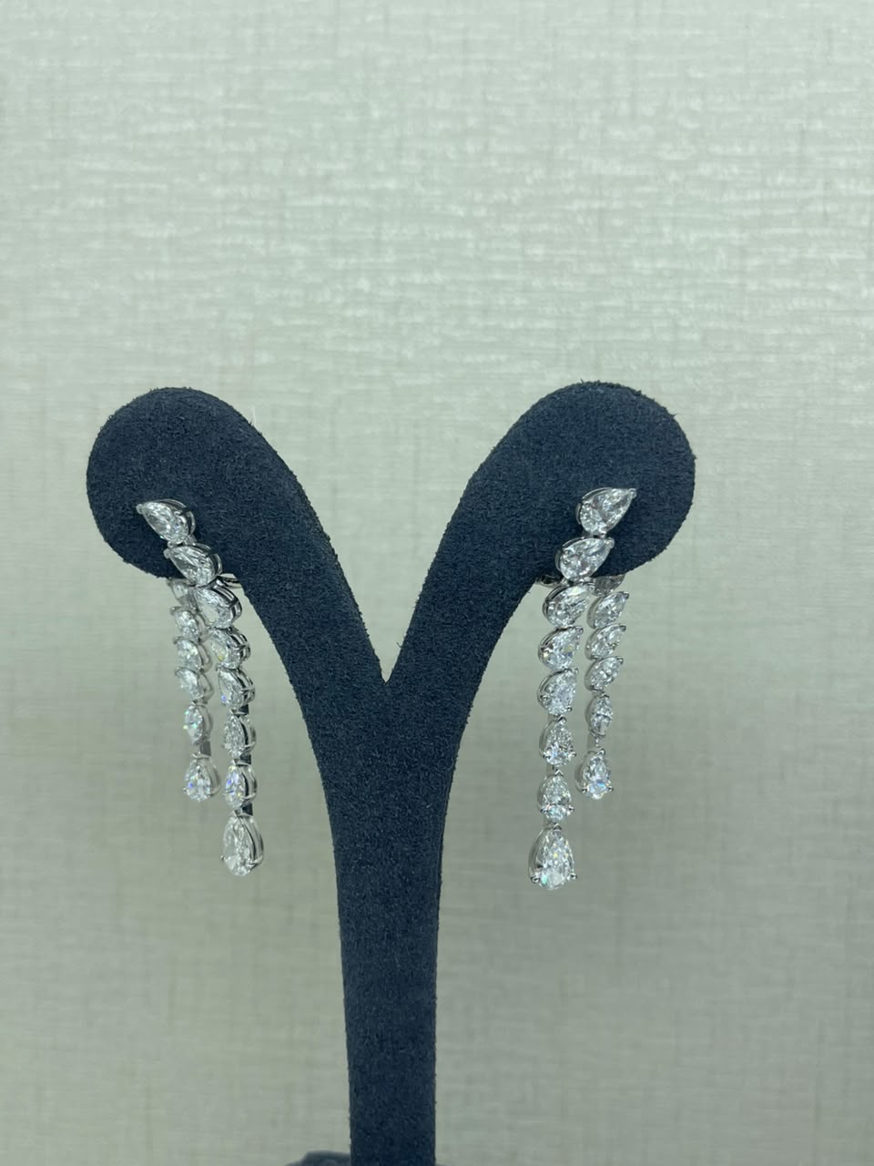 Pear & Marquise Two Line Earring (ARJS4108)