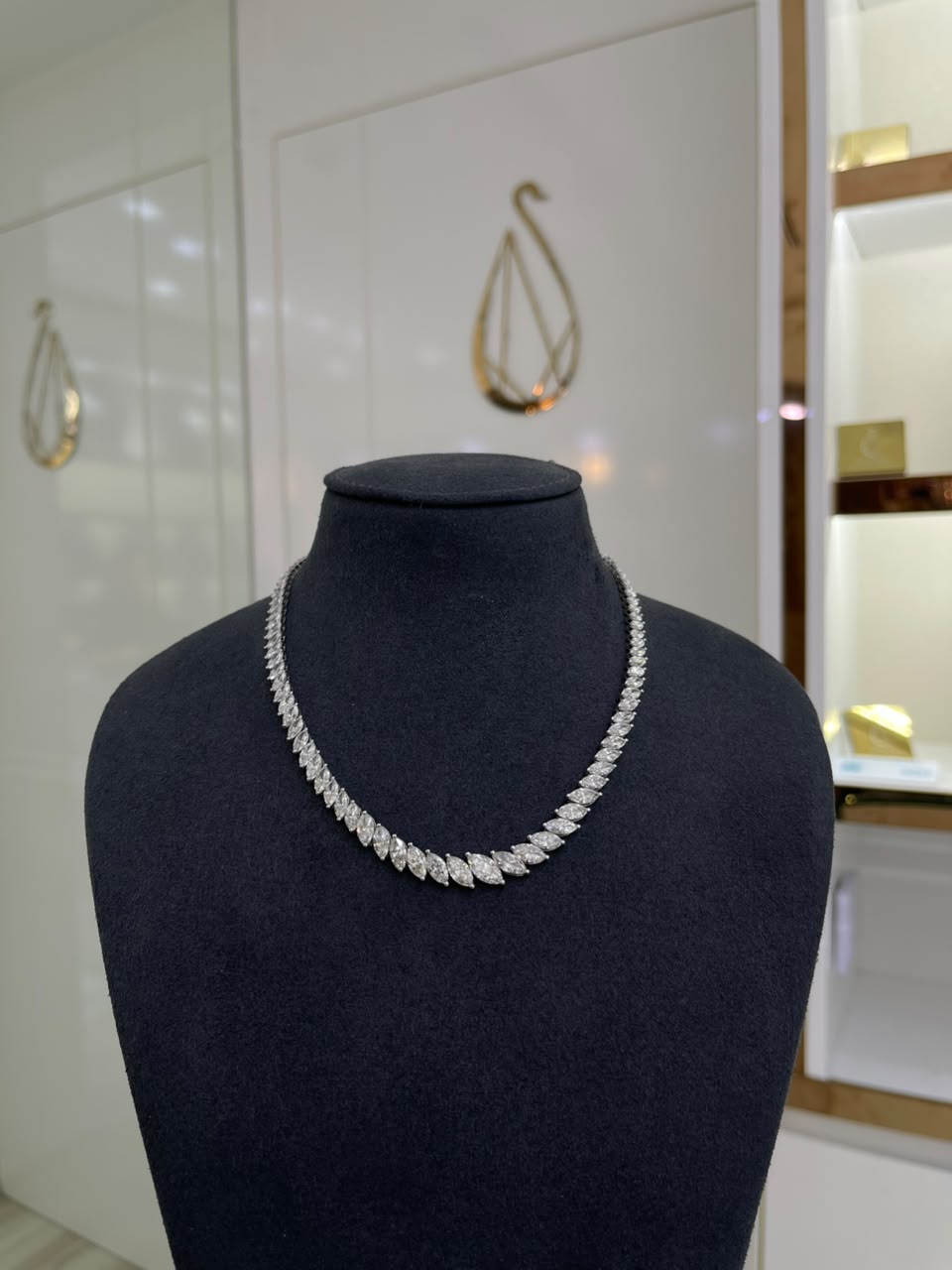 1 CARAT MARQUISE CROSS NECKLACE ARJS3754