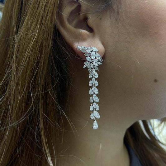 Pear & Marquise Big Earring (ARJS4074)
