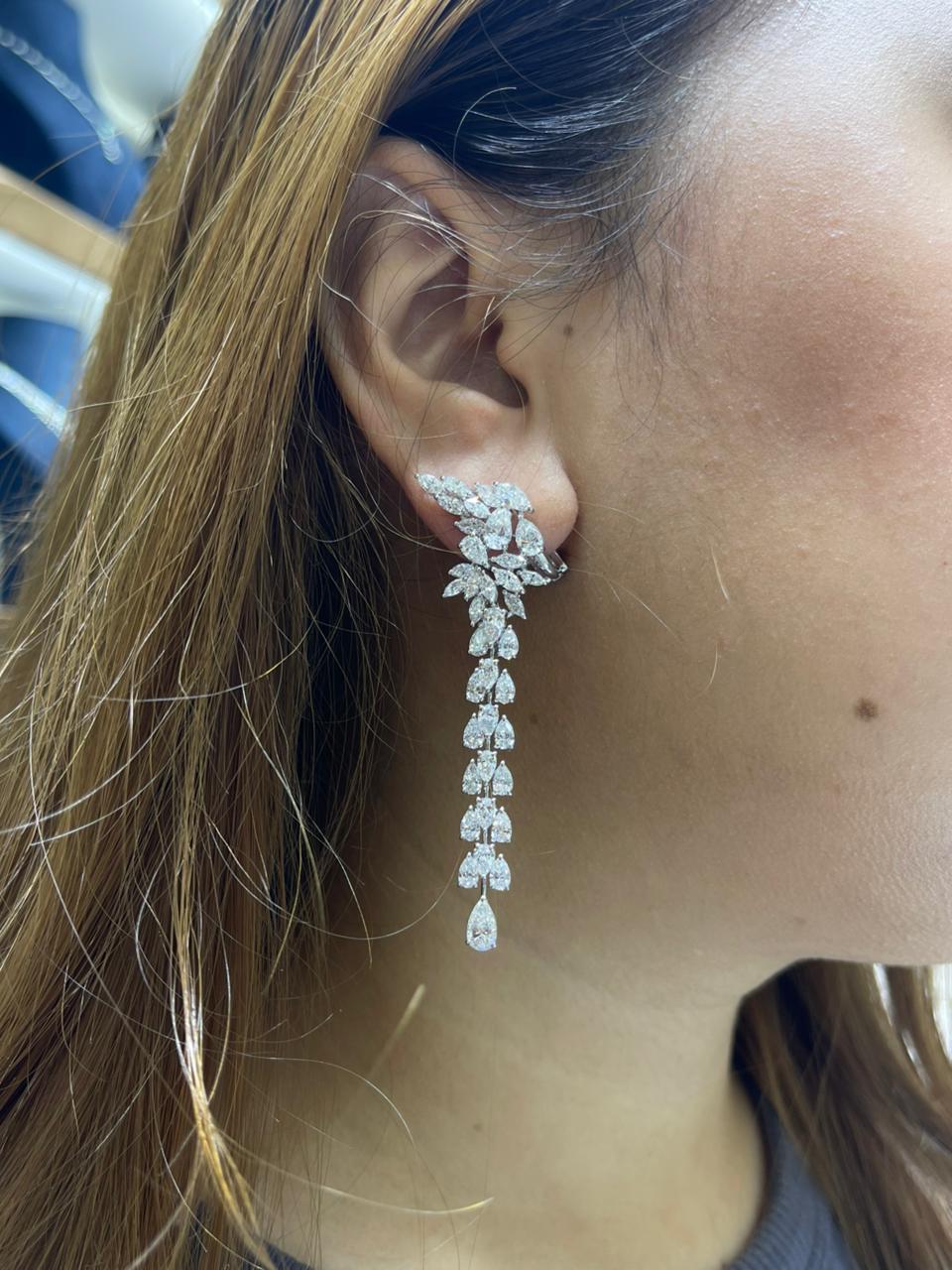 Pear & Marquise Big Earring (ARJS4074)