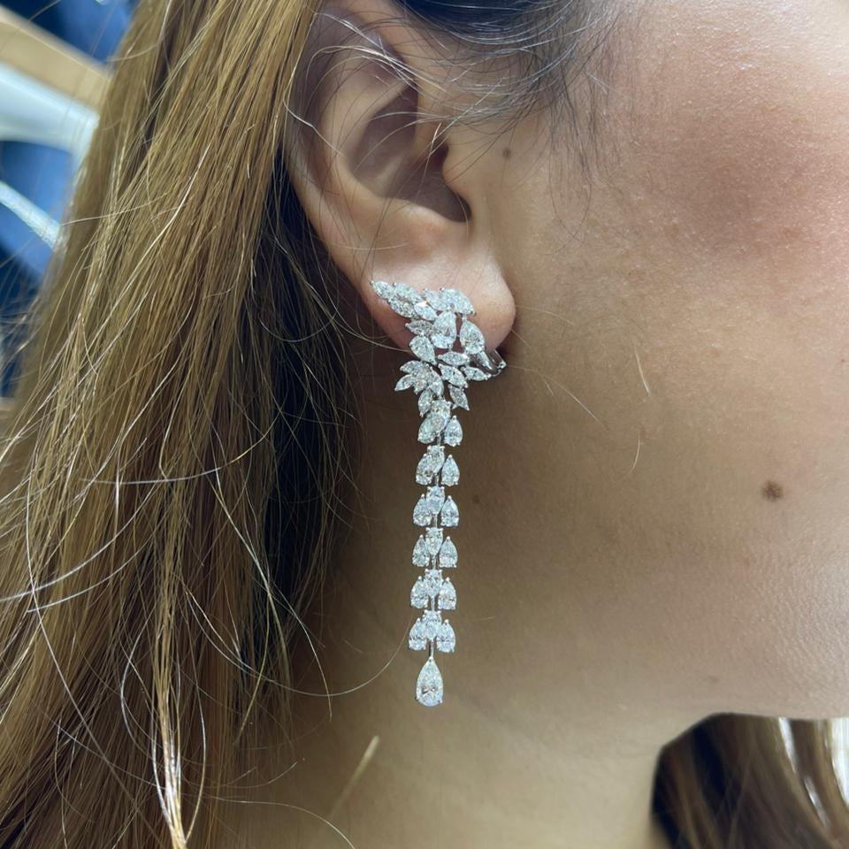Pear & Marquise Big Earring (ARJS4074)