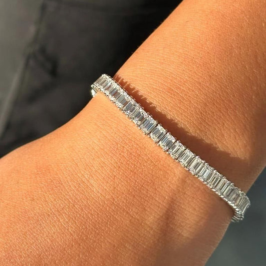 25 POINTER EMERALD TENNIS BRACELET (ARJS4005)