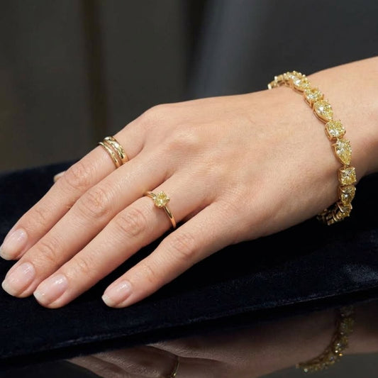 Imperial Mixed-Shape Yellow Diamond Bracelet (ARJS3910)