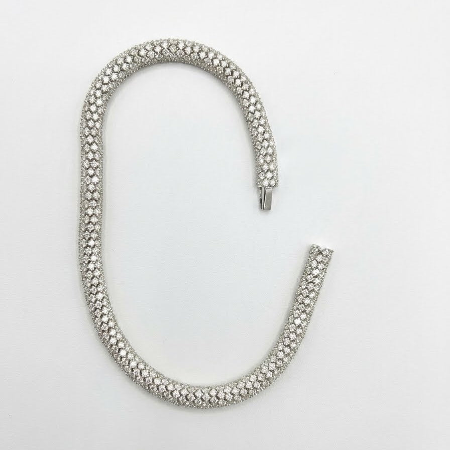 Continuous Sparkle Round Diamond Python Bracelet (SKJ1272)