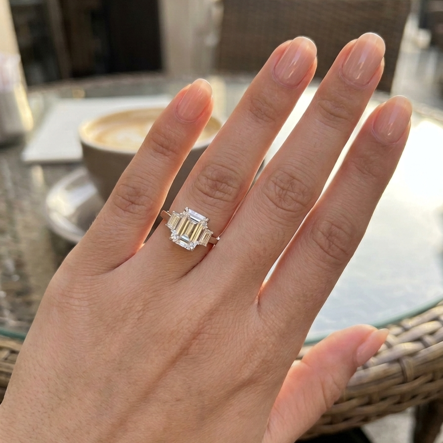 3 Carat Luminous Emerald Ring (ARJS3159)