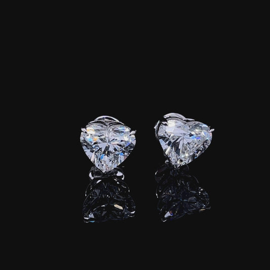 3CT Each Heart Shape Earring (LARJS3773)