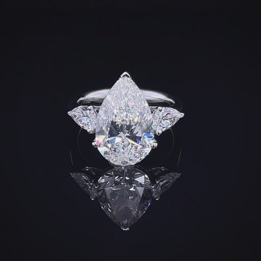 5CT PEAR TRILOGY DIAMOND RING (ARJS3360)