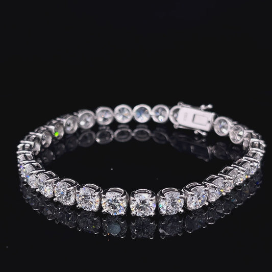 70 POINTER ROUND TENNIS BRACELET (ARJS3874)