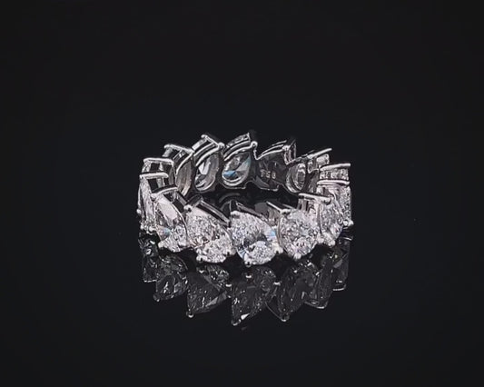 25PT PEAR DIAMOND FULL ETERNITY BAND (ARJS3294)