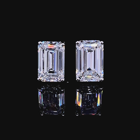 4.50CT EACH EMERALD STUD (ARJS3208)