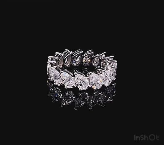 30PT PEAR DIAMOND FULL ETERNITY BAND (ARJS3293)