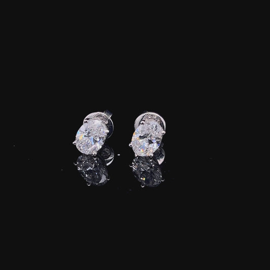 1 CT OVAL STUDS (ARJS3964)