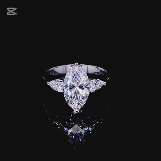 2CT MARQUISE TRILOGY DIAMOND RING (LARJS3547)