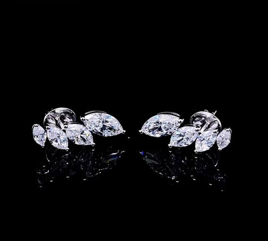 1CT MARQUISE GRADUATED DIAMOND EARRING (ARJS3467)