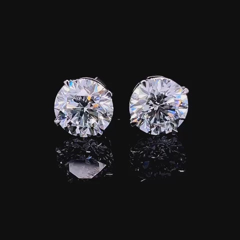 5CT EACH ROUND STUD EARRING (ARJS3233)