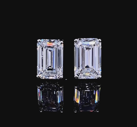 2CT EACH EMEARALD STUD (ARJS3209)