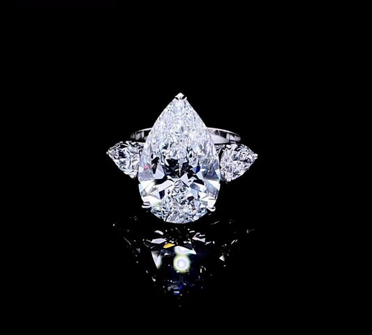 8CT PEAR TRILOGY DIAMOND RING (LARJS3545)