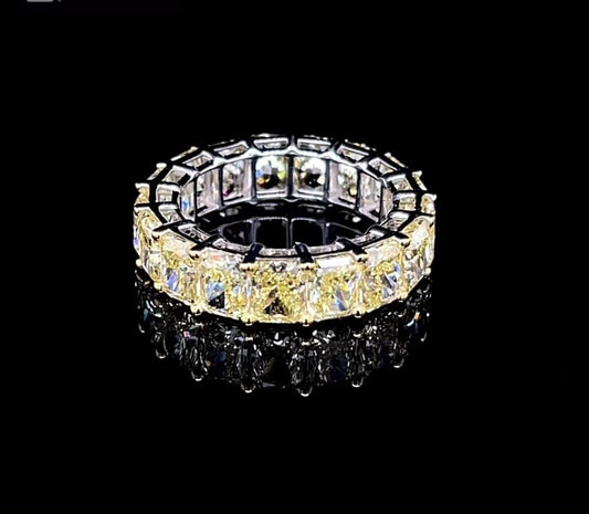50PT RADIANT FANCY YELLOW DIAMOND ETERNITY BAND (CTA1327)