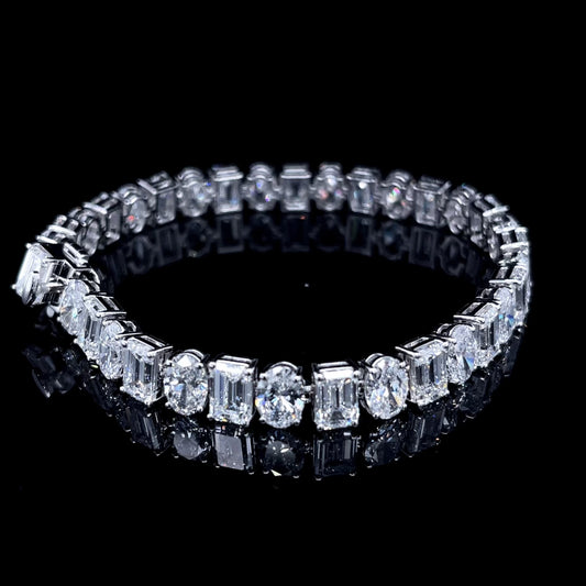 70PT OVAL & 90PT EMERLAD BRACELET - ARJS3909